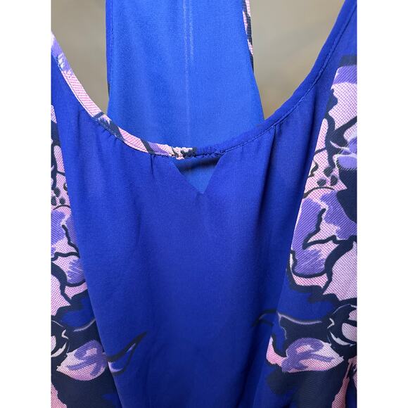 Guess Polyester Floral Tank Spaghetti Strap Sleeveless Scoop Neck Women's Size M - Picture 2 of 8